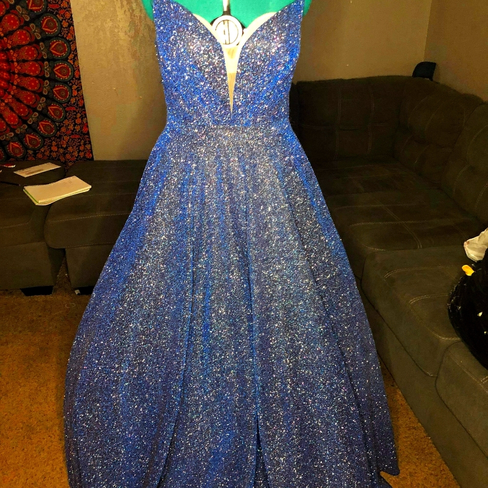 Sparkly Blue Ballgown
